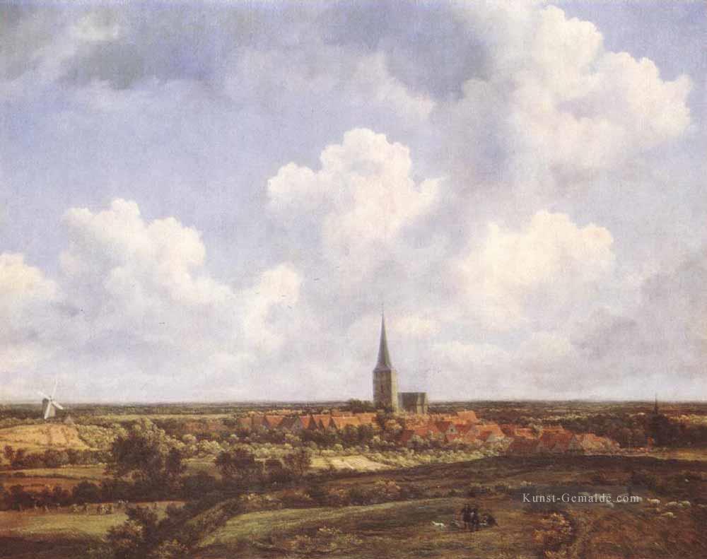Landschaft mit Kirche und Dorf Jacob Isaakszoon van Ruisdael Ölgemälde